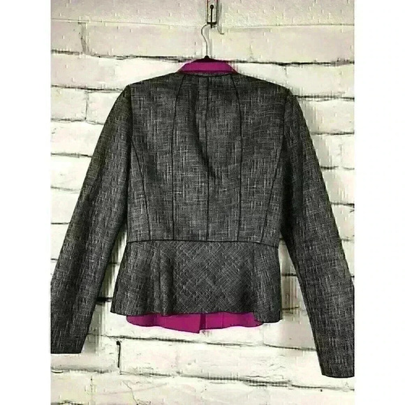 Lafayette 148 Womens Size 6 Purple/Gray/Black Button Up Jacket Blazer - Picture 2 of 5